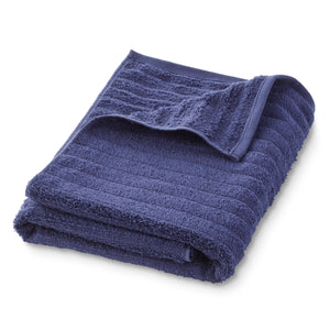 Performance Mix Textured 6-Piece Bath Towel Set - Navy Blue