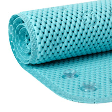 Load image into Gallery viewer, 17 in. x 36 in. Cushioned Bathtub Mat, Aqua