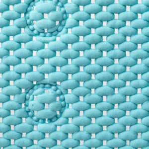 17 in. x 36 in. Cushioned Bathtub Mat, Aqua