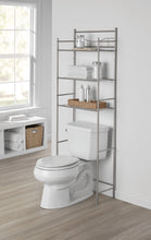 Load image into Gallery viewer, 3-Shelf Bathroom over the Toilet Space Saver with Liner, Satin Nickel