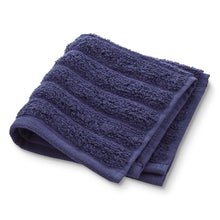 Load image into Gallery viewer, Performance Mix Textured 6-Piece Bath Towel Set - Navy Blue