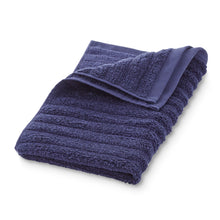 Load image into Gallery viewer, Performance Mix Textured 6-Piece Bath Towel Set - Navy Blue