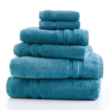 Load image into Gallery viewer, Performance Solid 6-Piece Bath Towel Set - Coolwater